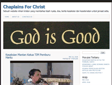 Tablet Screenshot of chaplainsforchrist.org